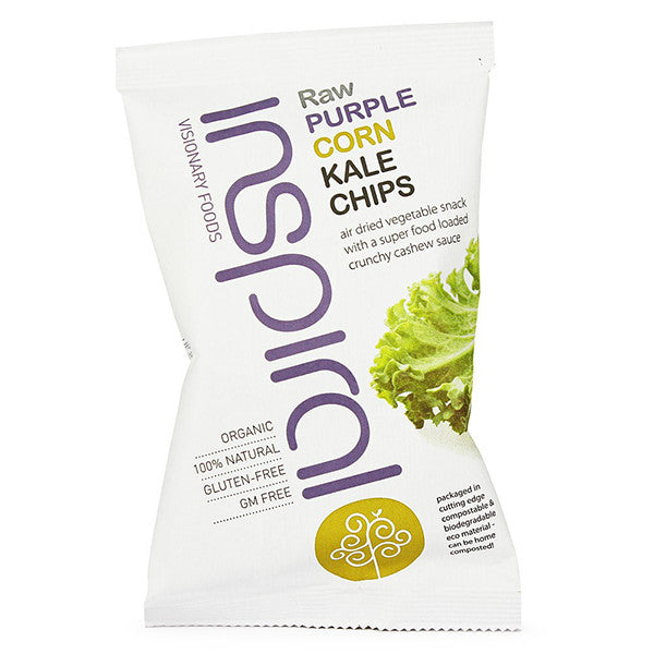 Inspiral Raw Purple Corn Kale Chips