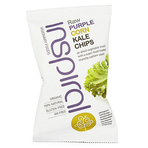 Inspiral Raw Purple Corn Kale Chips